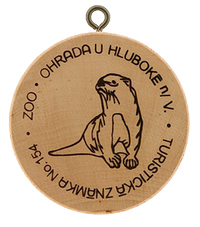 Turistická známka č. 154 - ZOO Ohrada u Hluboké nad Vltavou