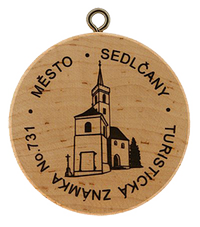 Turistická známka č. 731 - Sedlčany