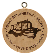 Turistická známka č. 128 - Český Šternberk