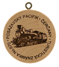 Turistická známka č. 670 - Posázavský Pacifik Čerčany