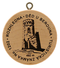 Turistická známka č. 1202 - Děd u Berouna
