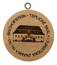 Turistická známka č. 193 - Bischofstein Teplické skály