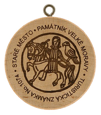 Turistická známka č. 1074 - Památník Velké Moravy - Staré Město