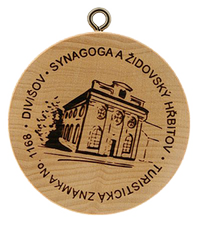 Turistická známka č. 1168 - Divišov synagoga