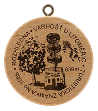 Turistická známka č. 1086 - Varhošť u Litoměřic