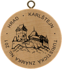 Turistická známka č. 201 - Karlštejn