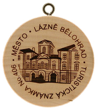 Turistická známka č. 406 - Lázně Bělohrad