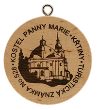 Turistická známka č. 528 - Kostel Panny Marie - Křtiny