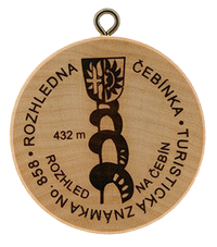 Turistická známka č. 858 - Čebínka