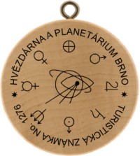Turistická známka č. 1276 - Hvězdárna a planetárium Mikuláše Koperníka v Brně