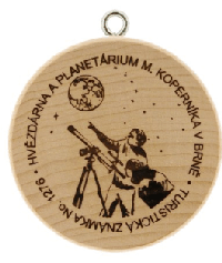 Turistická známka č. 1276 - Hvězdárna a planetárium Mikuláše Koperníka v Brně
