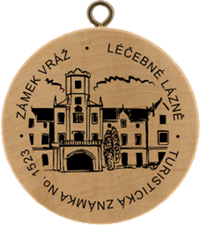 Turistická známka č. 1523 - Léčebné lázně Vráž - zámek