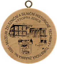 Turistická známka č. 1555 - Muzeum železniční a silniční historické techniky - Výtopna Zdice