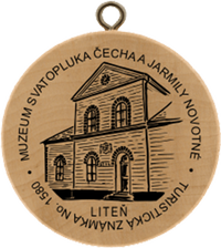 Turistická známka č. 1580 - Muzeum Svatopluka Čecha a Jarmily Novotné, Městys Liteň