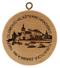 Turistická známka č. 1002 - Klášterní hradisko - Olomouc