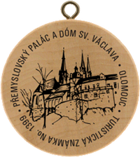 Turistická známka č. 1399 - Přemyslovský palác a Dóm sv. Václava Olomouc