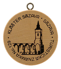 Turistická známka č. 129 - Klášter Sázava