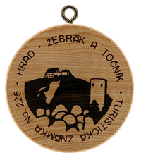 Turistická známka č. 225 - Žebrák a Točník