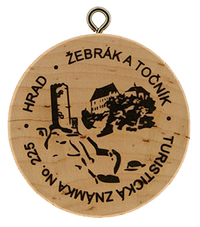 Turistická známka č. 225 - Žebrák a Točník