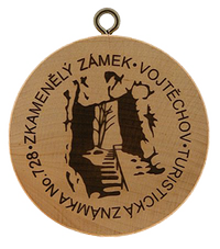 Turistická známka č. 728 - Zkamenělý zámek - Vojtěchov