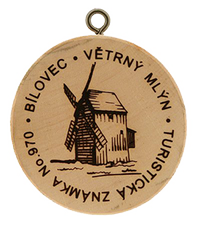 Turistická známka č. 970 - Větrný mlýn - Bílovec