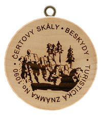 Turistická známka č. 1090 - Čertovy Skály