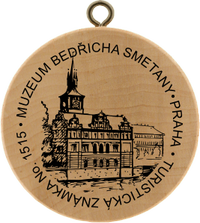 Turistická známka č. 1515 - Muzeum Bedřicha Smetany, Novotného lávka1, Praha 1