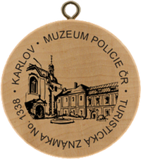 Turistická známka č. 1338 - Karlov, muzeum policie
