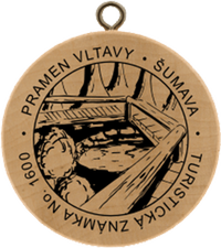 Turistická známka č. 1600 - Pramen Vltavy