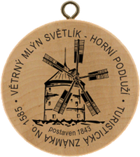 Turistická známka č. 1585 - Větrný mlýn Světlík