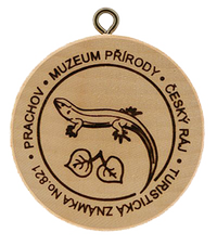Turistická známka č. 821 - Prachov - Muzeum přírody Český ráj