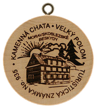 Turistická známka č. 935 - Kamenná chata Velký Polom
