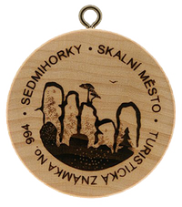 Turistická známka č. 994 - Skalní město Sedmihorky