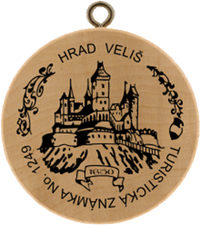 Turistická známka č. 1249 - Hrad Veliš
