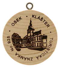 Turistická známka č. 925 - Klášter Osek
