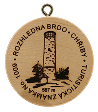 Turistická známka č. 1009 - Brdo - Chřiby