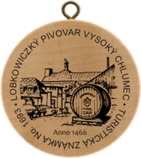 Turistická známka č. 1693 - Pivovar Vysoký Chlumec