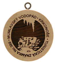 Turistická známka č. 389 - Mumlavský vodopád