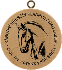 Turistická známka č. 1043 - Národní hřebčín Kladruby nad Labem
