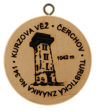 Turistická známka č. 341 - Kurzova věž Čerchov