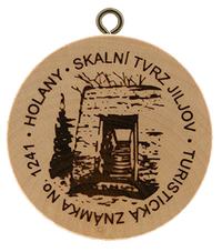 Turistická známka č. 1241 - Jiljov skalní tvrz - Holany