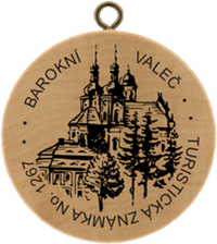 Turistická známka č. 1267 - Barokní Valeč