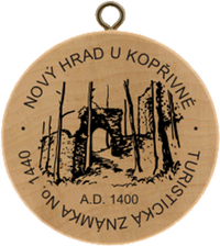 Turistická známka č. 1440 - Nový hrad u Kopřivné