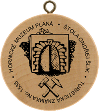 Turistická známka č. 1535 - Hornické muzeum Planá