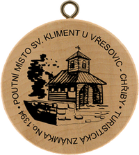 Turistická známka č. 1394 - Poutní místo Sv. Kliment