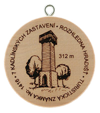 Turistická známka č. 1416 - Rozhledna Hradišť a 7 kadlínských zastavení