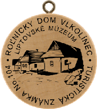 Turistická známka č. 104 - Roľnícky dom Vlkolínec