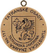 Turistická známka č. 117 - Tatranská Javorina