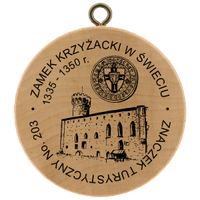 Turistická známka č. 203 - Zamek Krzyżacki w Świeciu