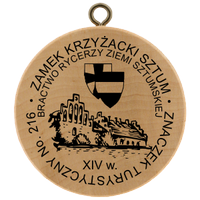Turistická známka č. 216 - Zamek Krzyżacki Sztum, Bractwo Rycerzy Ziemi Sztumskiej